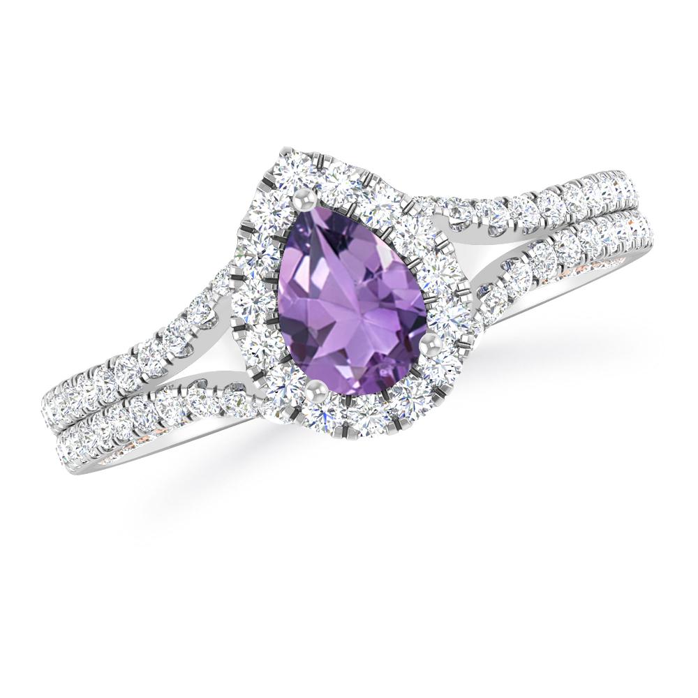 White Gold - Amethyst