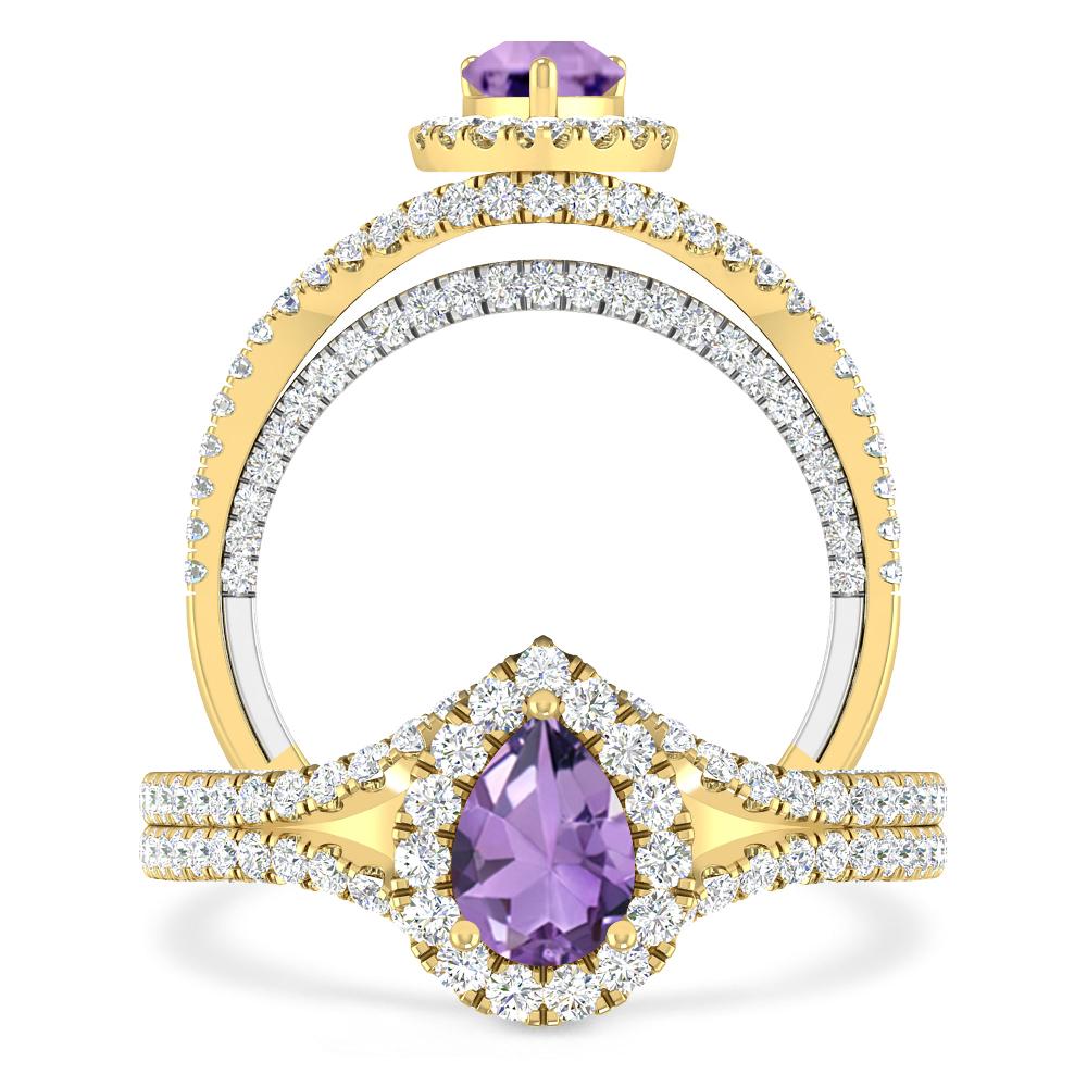 Yellow Gold - Amethyst