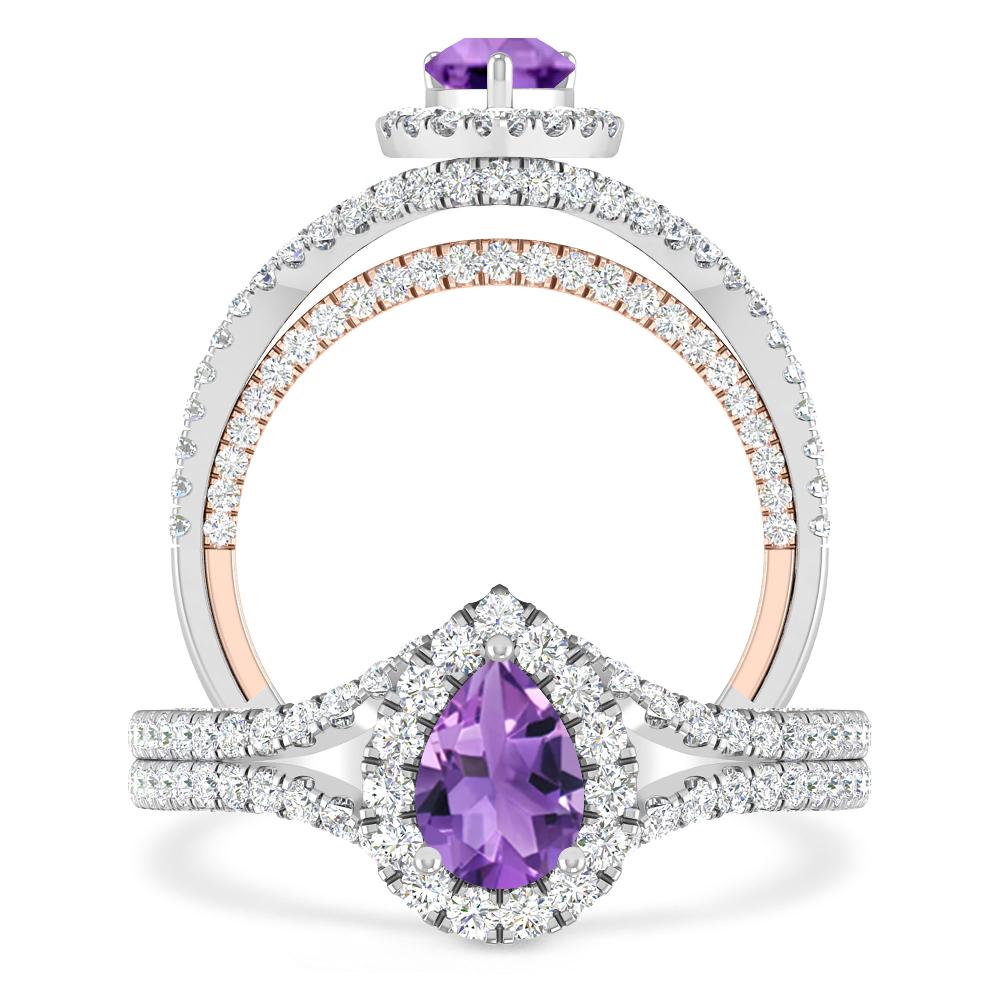 White Gold - Amethyst