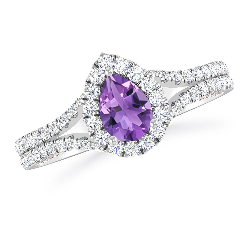 White Gold - Amethyst