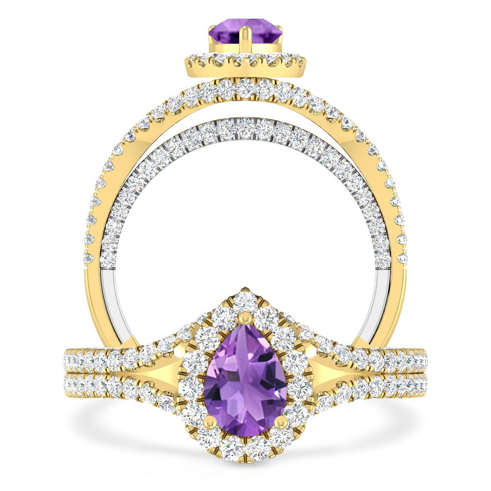 Yellow Gold - Amethyst