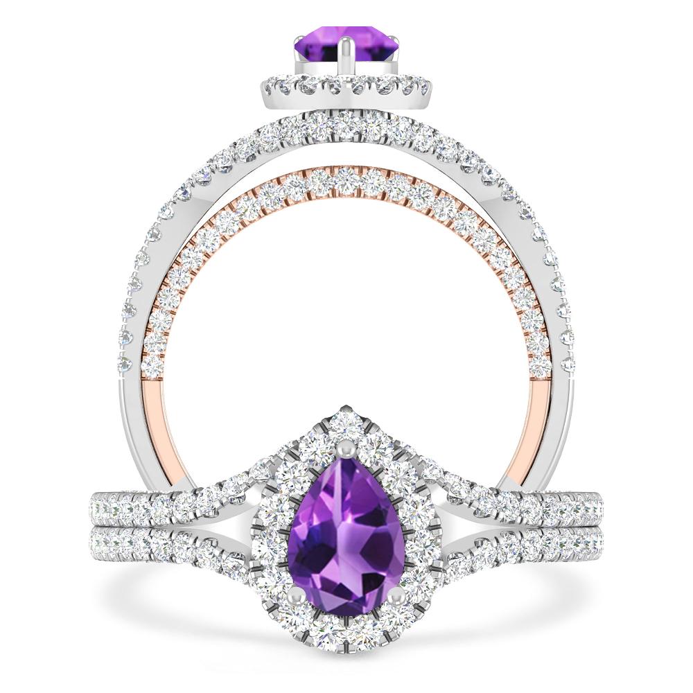 White Gold - Amethyst