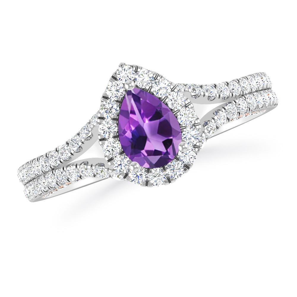 White Gold - Amethyst