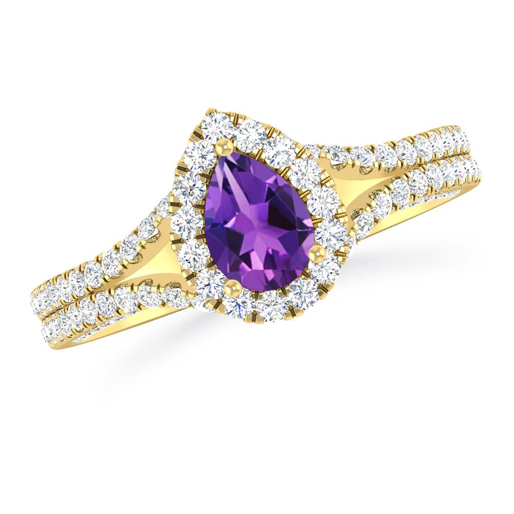 Yellow Gold - Amethyst