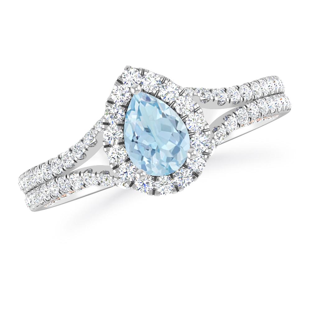 White Gold - Aquamarine