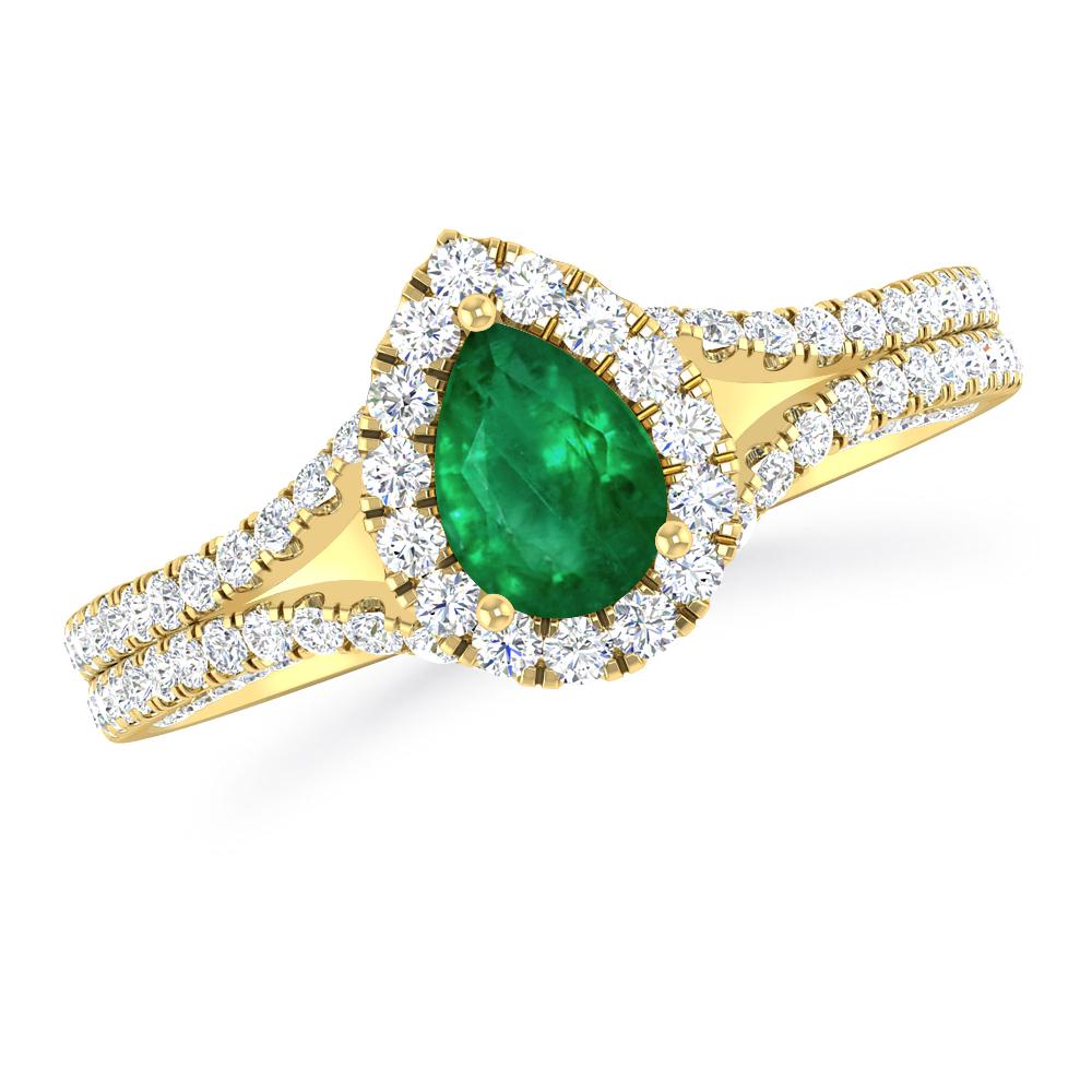 Yellow Gold - Emerald