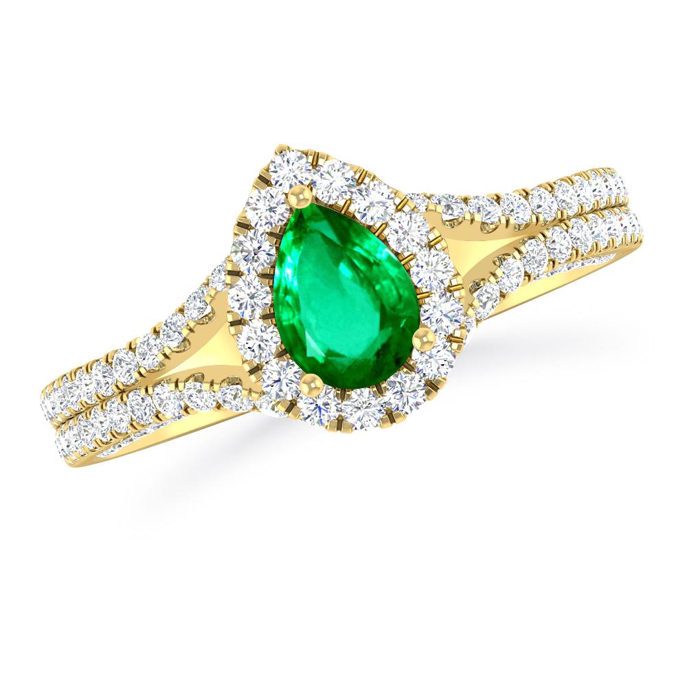 Yellow Gold - Emerald