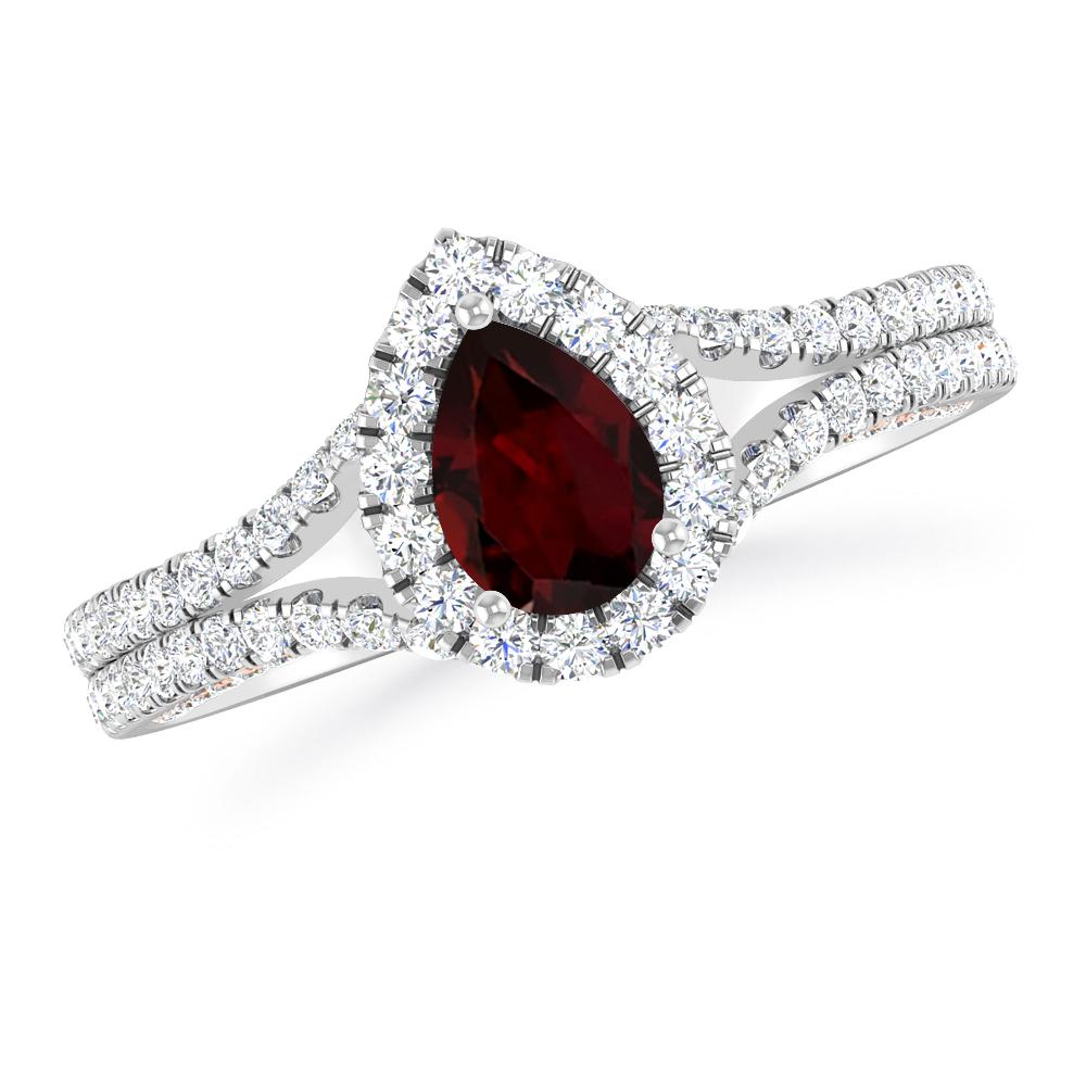 White Gold - Garnet