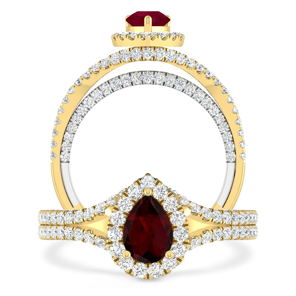 Yellow Gold - Garnet