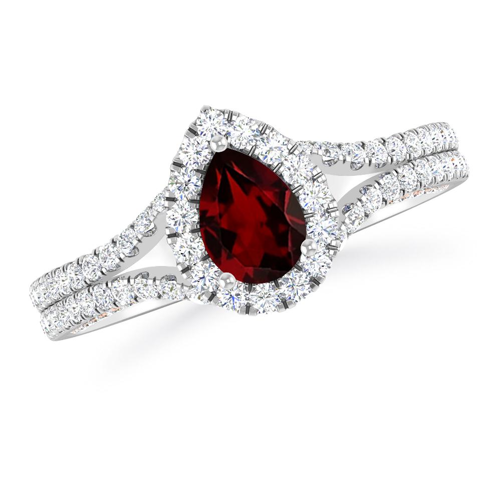 White Gold - Garnet