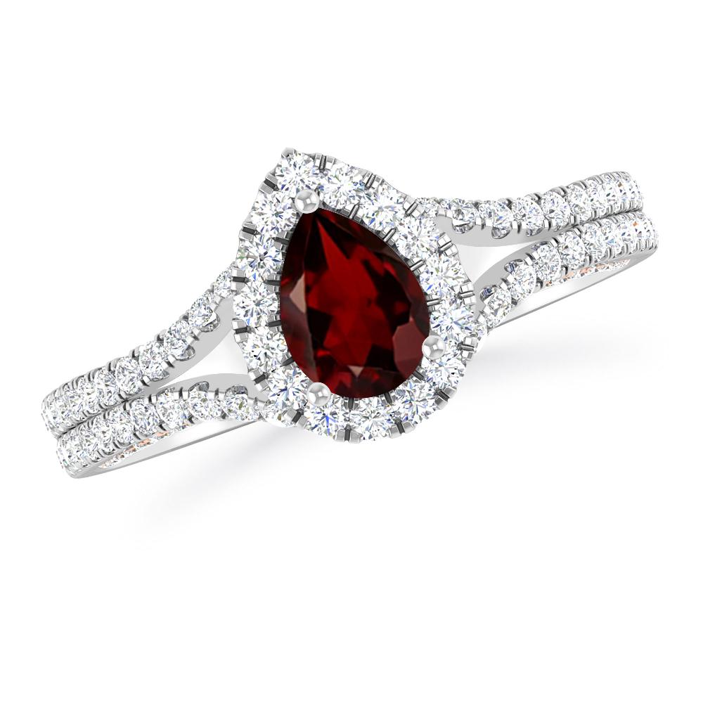 White Gold - Garnet