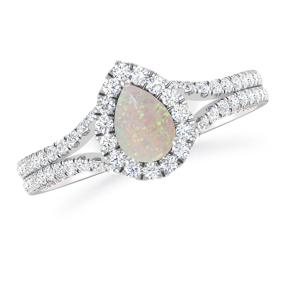 White Gold - Opal