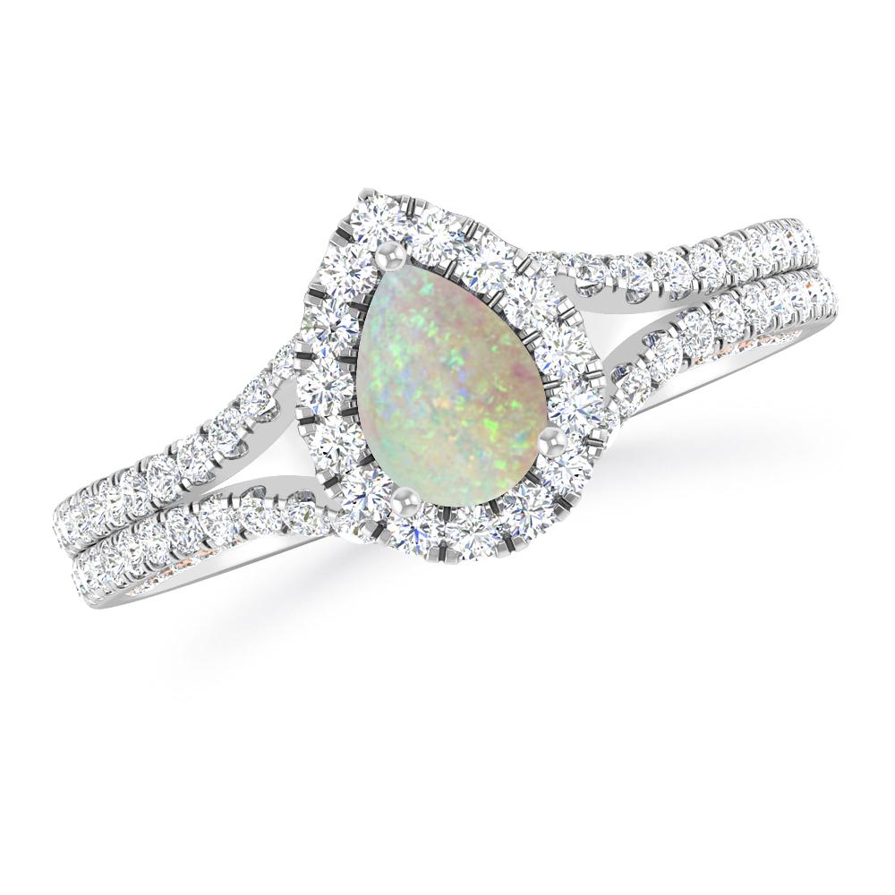 White Gold - Opal