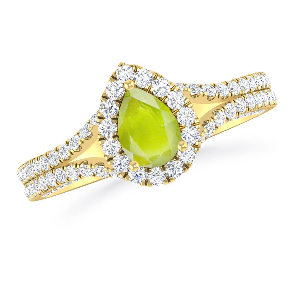 Yellow Gold - Peridot