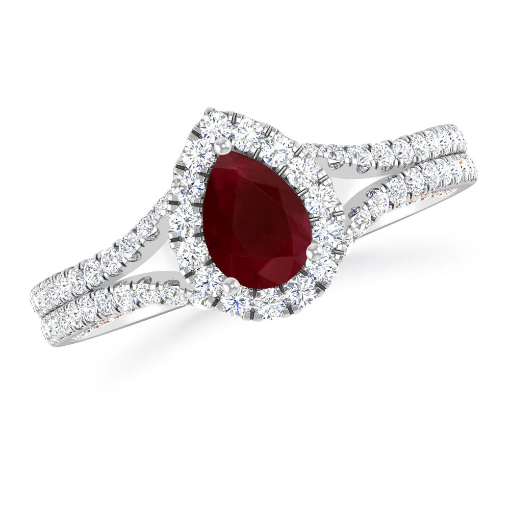 White Gold - Ruby