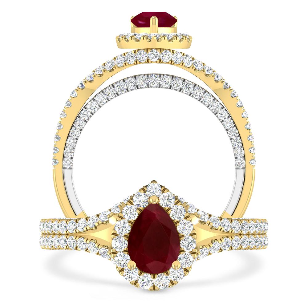 Yellow Gold - Ruby