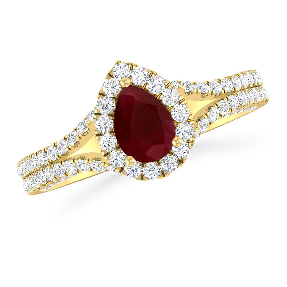 Yellow Gold - Ruby