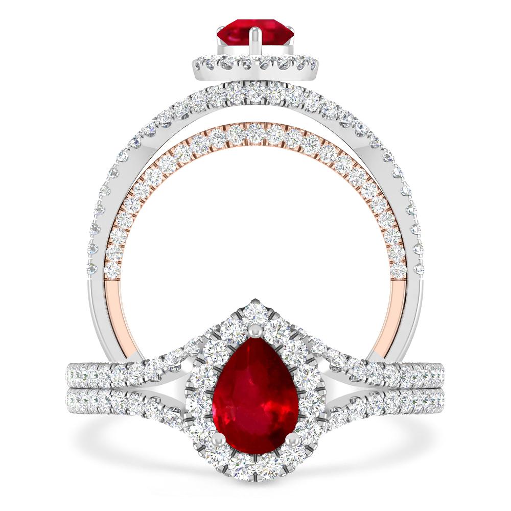 White Gold - Ruby