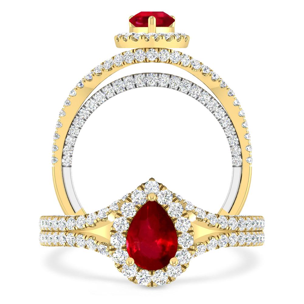 Yellow Gold - Ruby