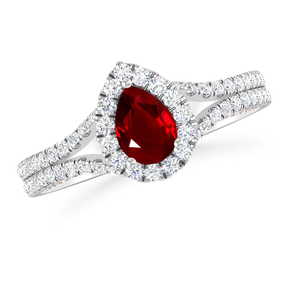 White Gold - Ruby