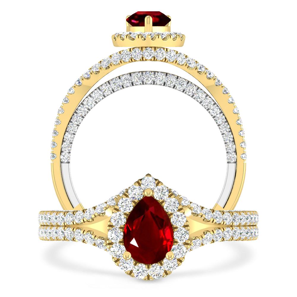 Yellow Gold - Ruby