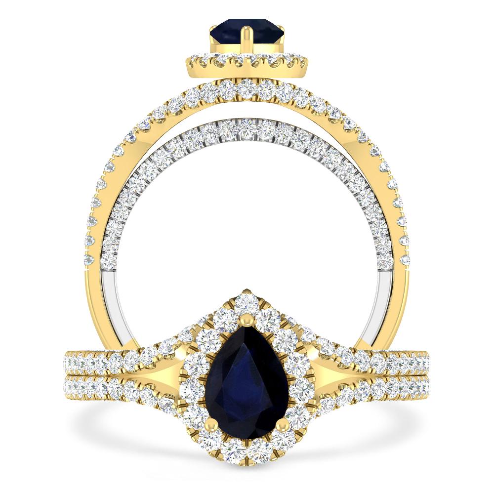 Yellow Gold - Sapphire