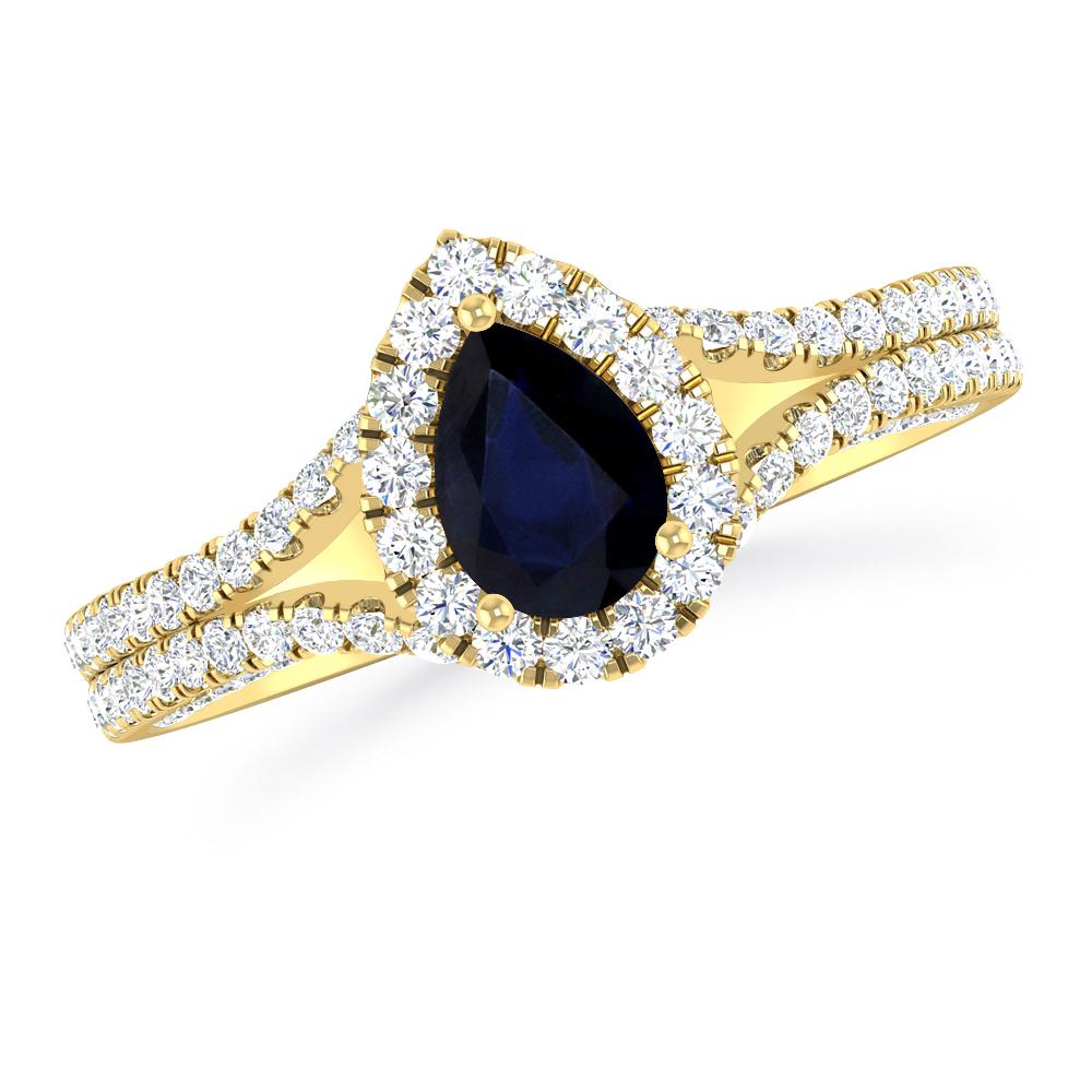 Yellow Gold - Sapphire