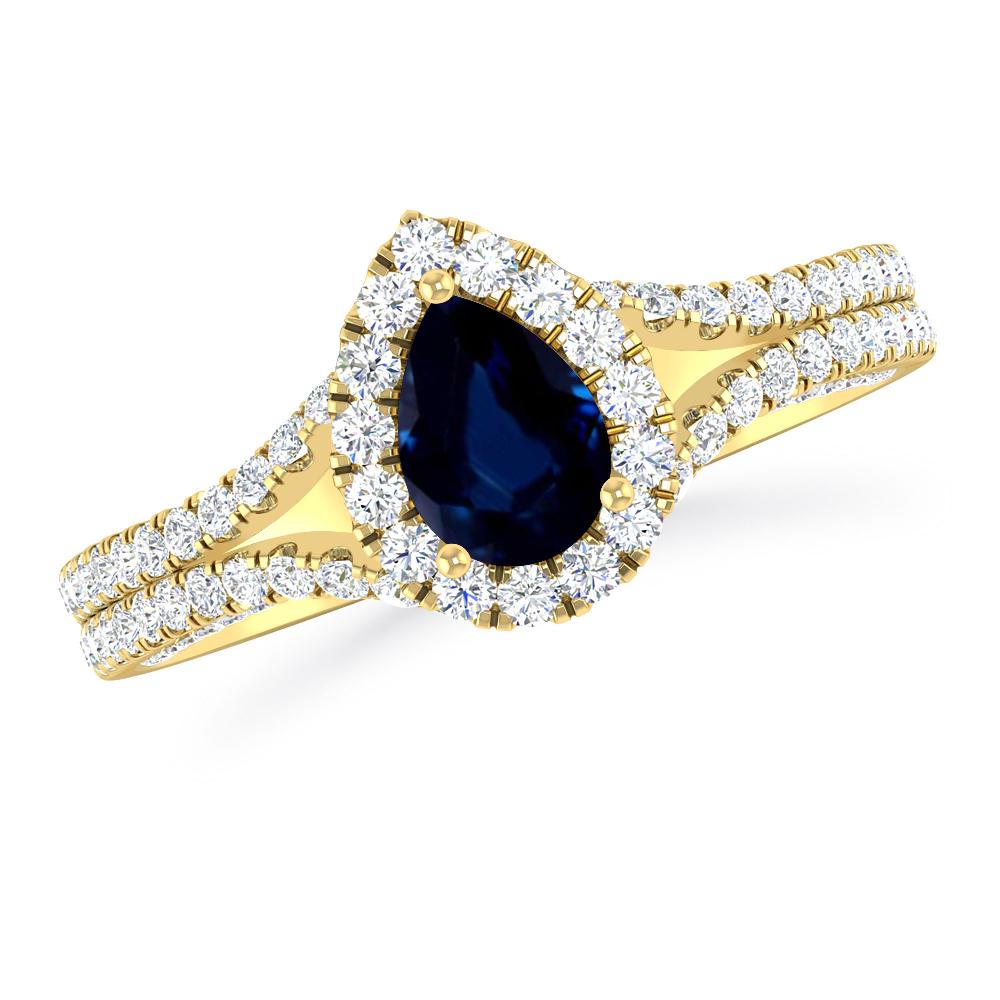 Yellow Gold - Sapphire