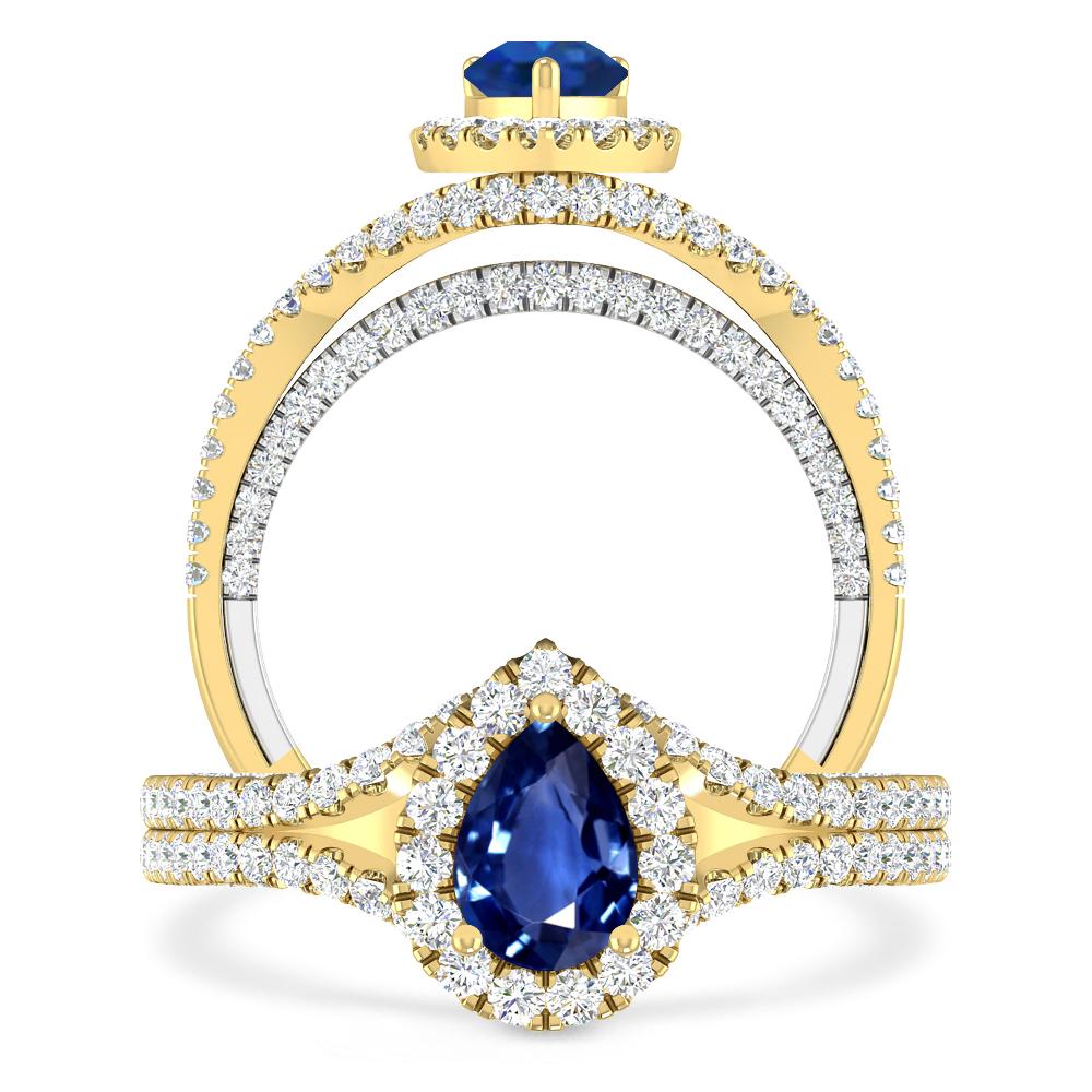 Yellow Gold - Sapphire