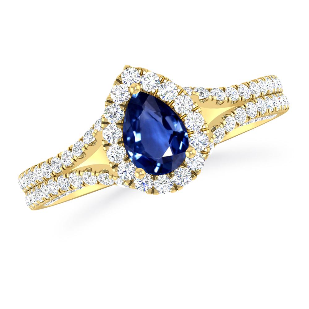 Yellow Gold - Sapphire