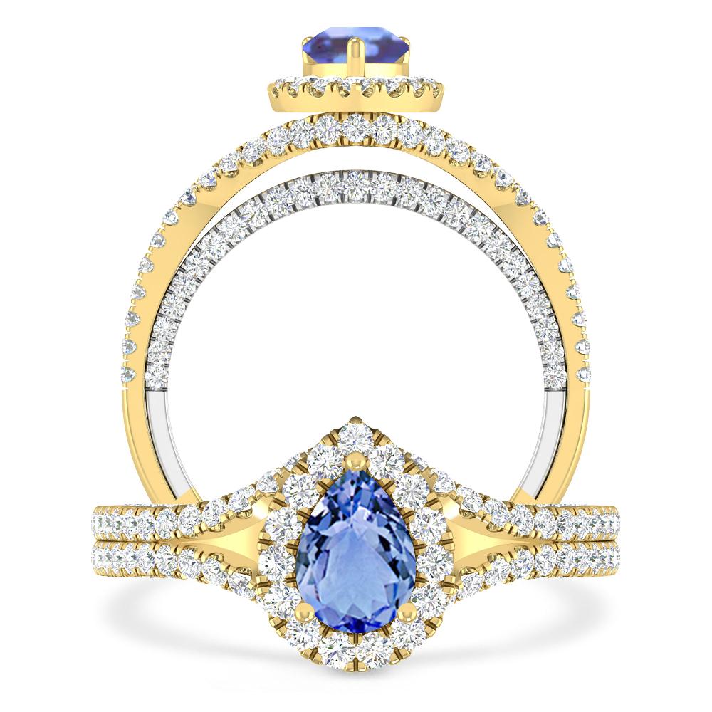 Yellow Gold - Tanzanite