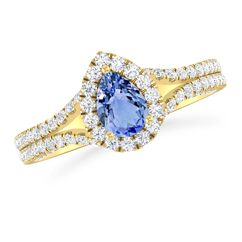 Yellow Gold - Tanzanite