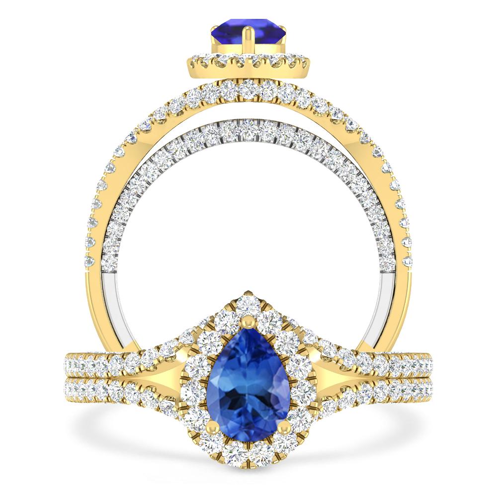 Yellow Gold - Tanzanite