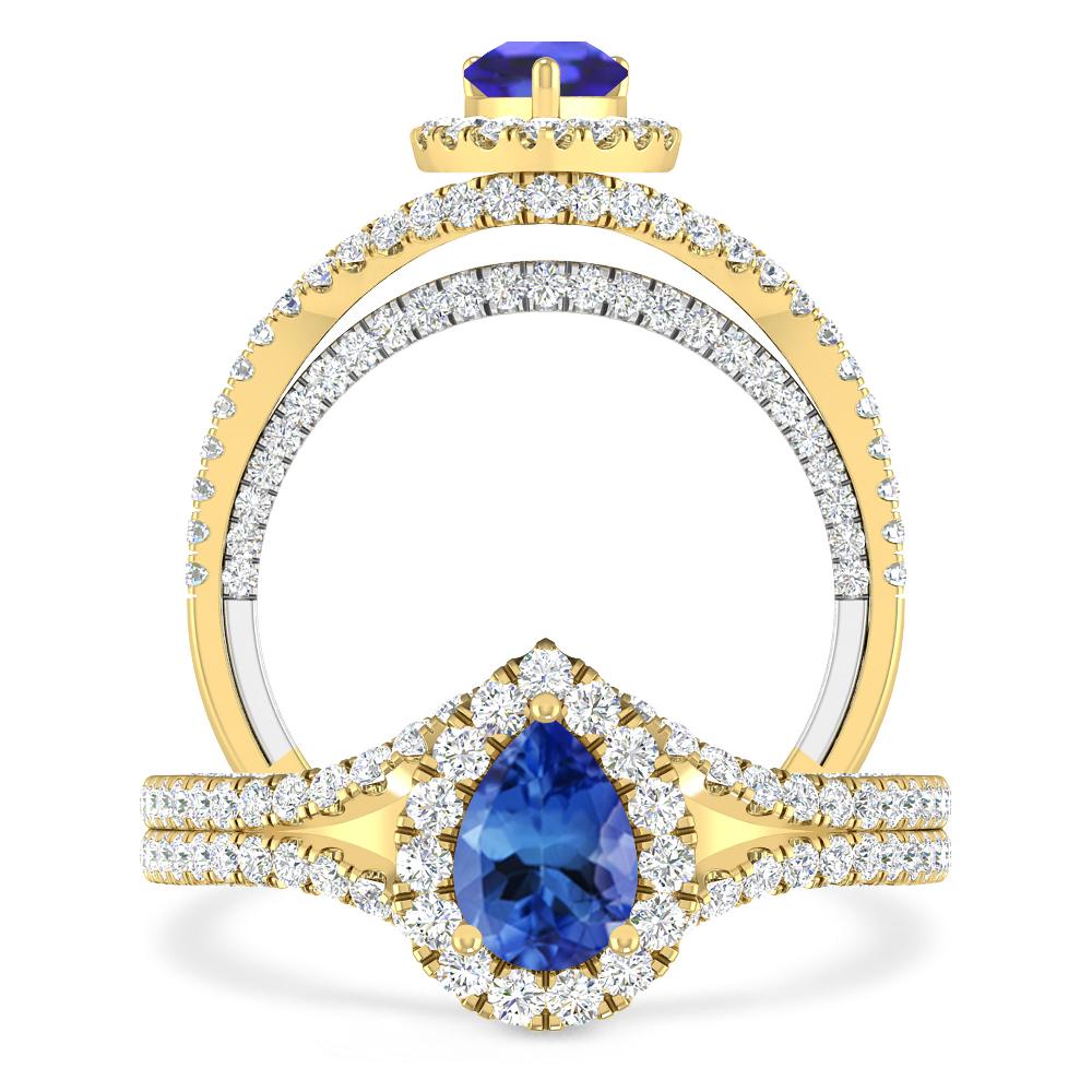 Yellow Gold - Tanzanite