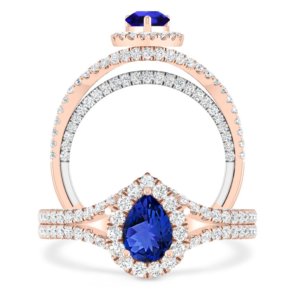 Rose Gold - Tanzanite