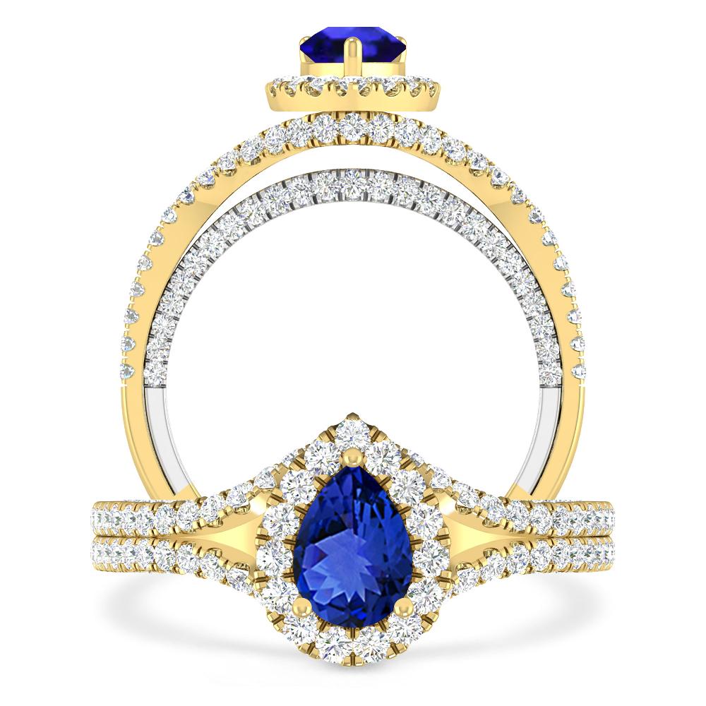 Yellow Gold - Tanzanite