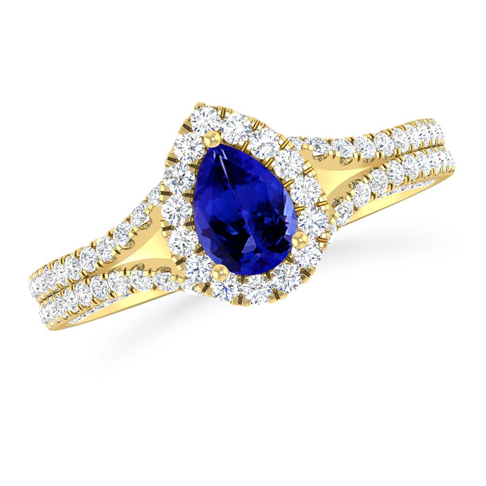 Yellow Gold - Tanzanite