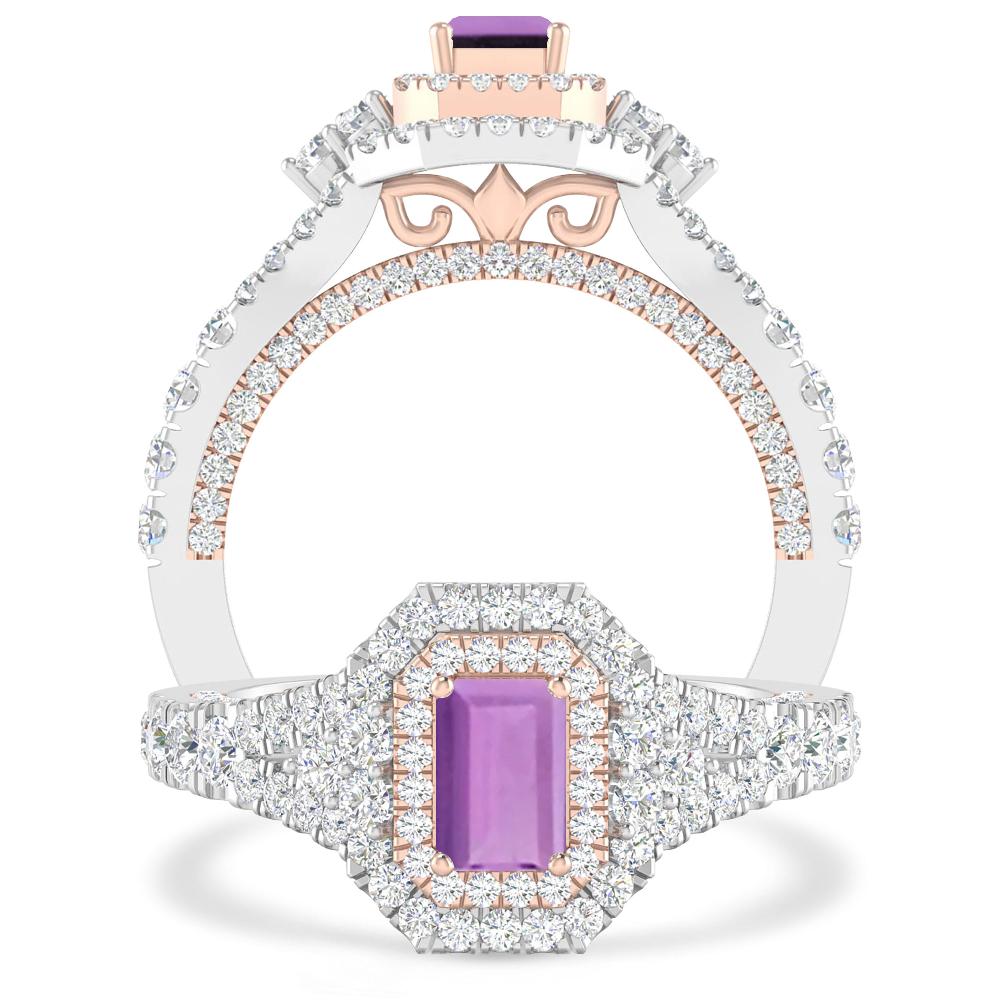 White Gold - Amethyst