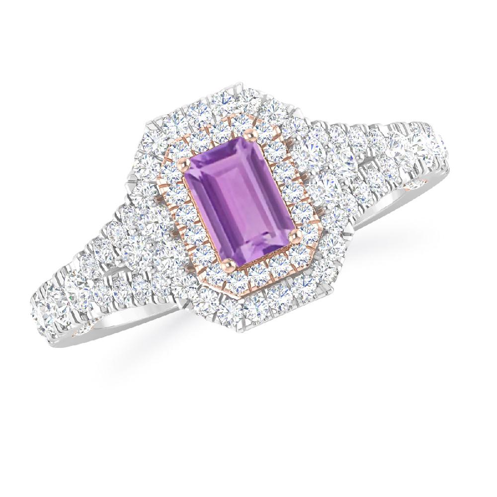 White Gold - Amethyst