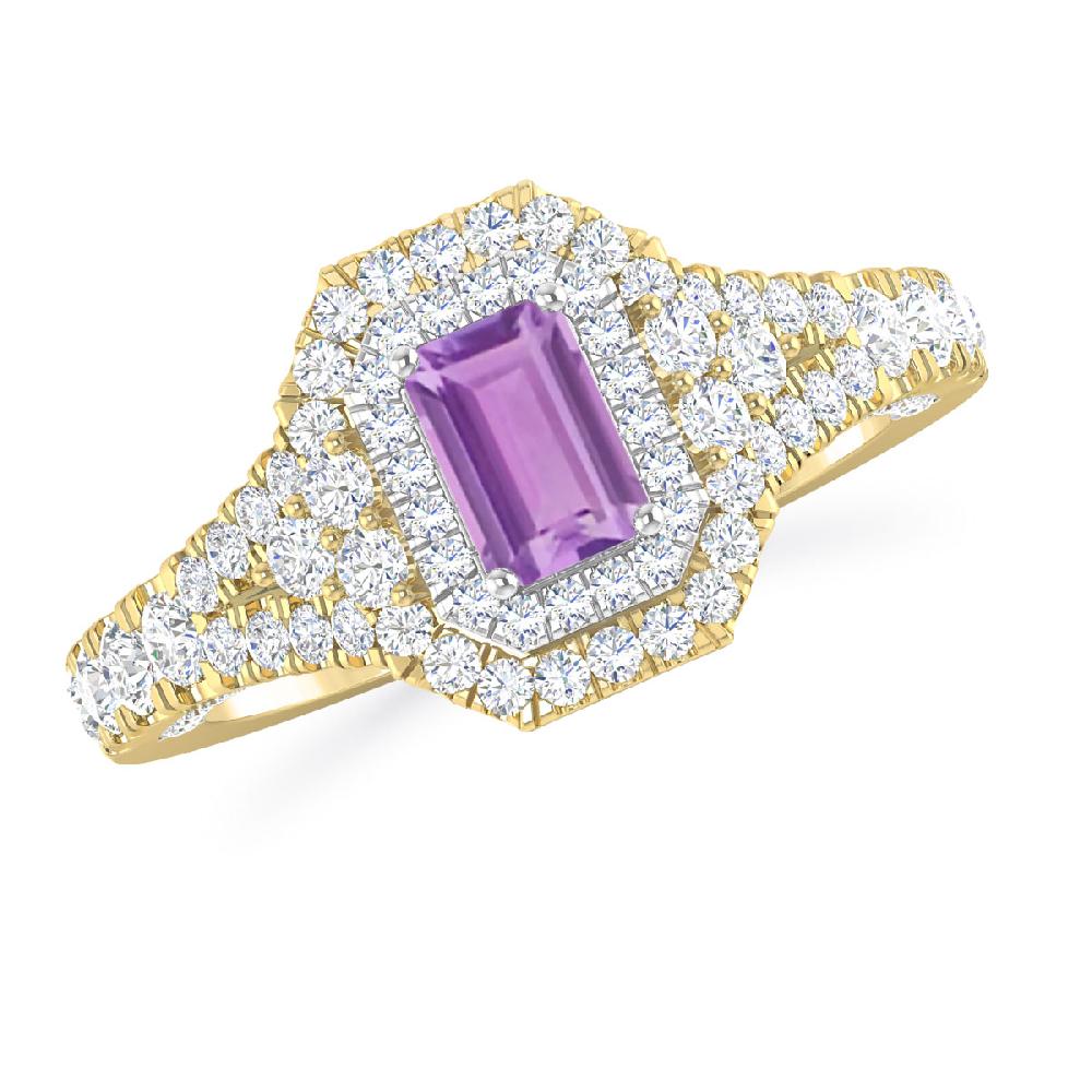 Yellow Gold - Amethyst