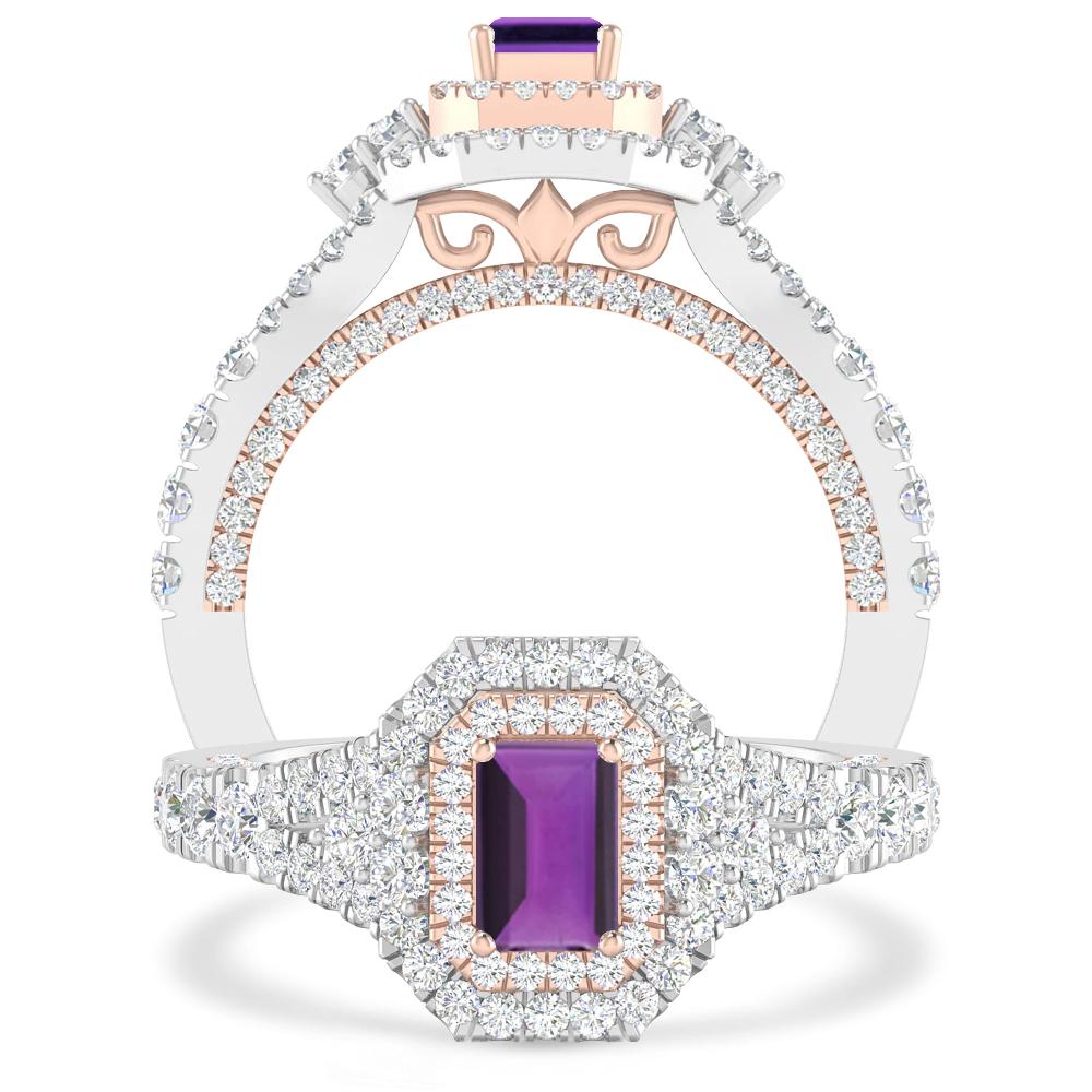 White Gold - Amethyst