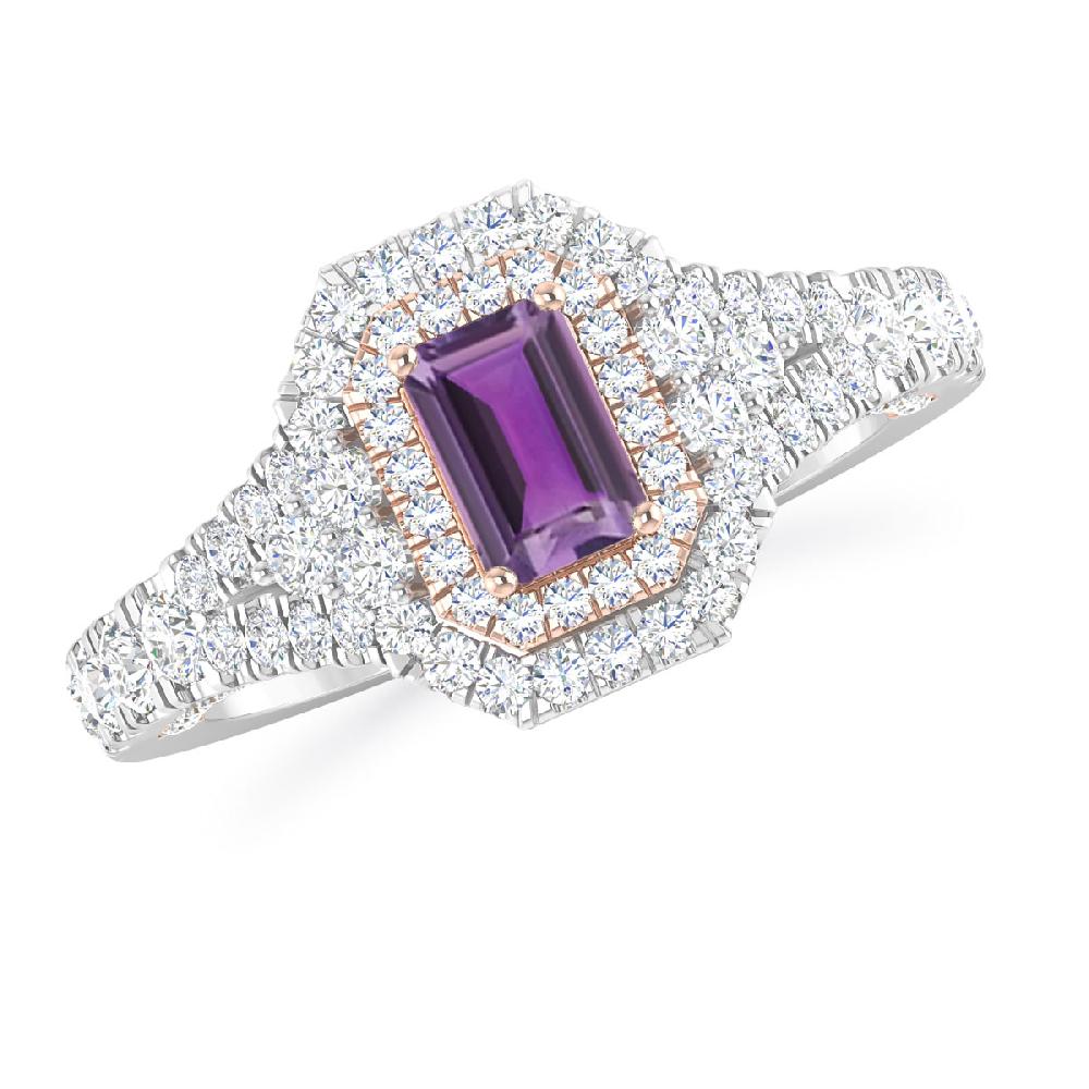White Gold - Amethyst