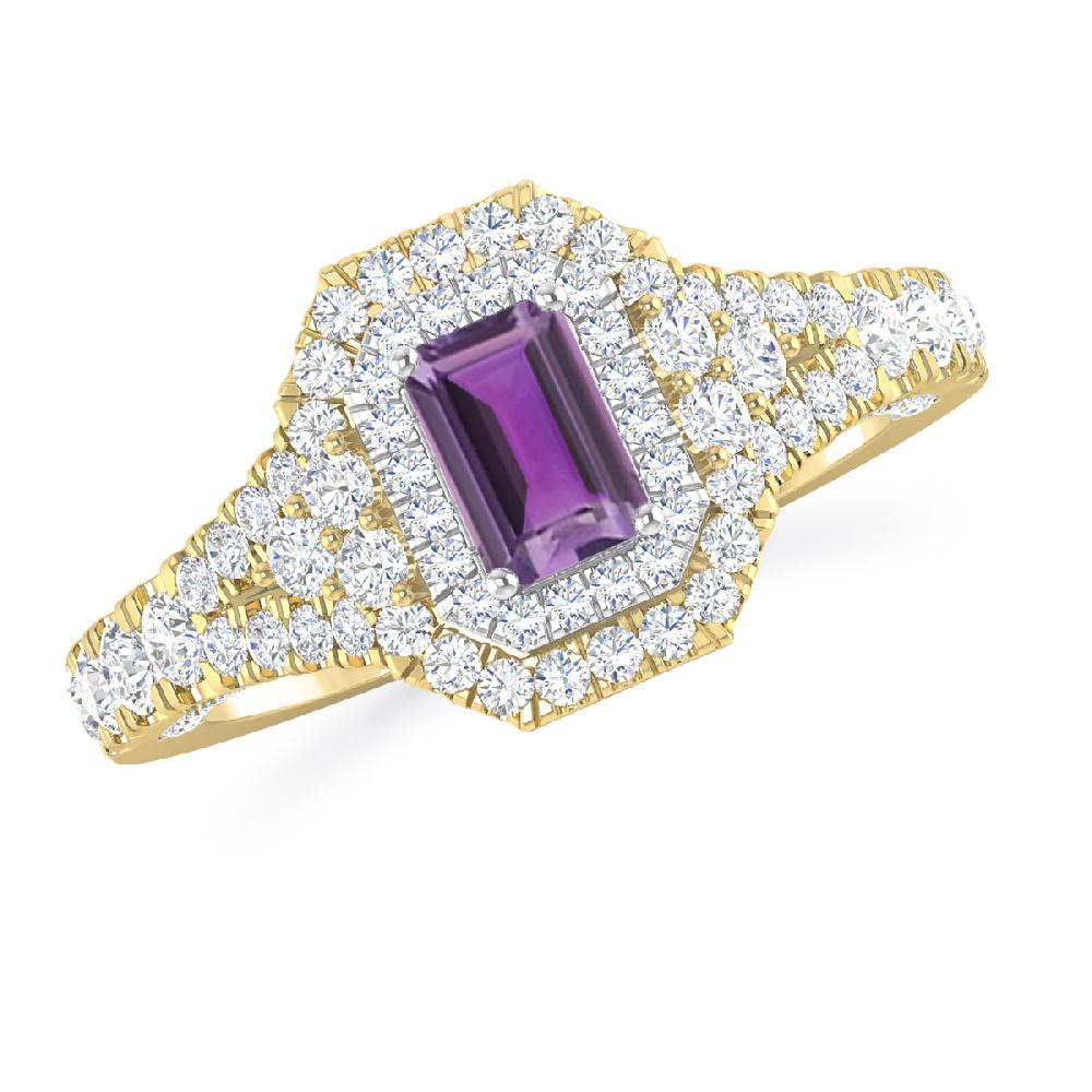 Yellow Gold - Amethyst