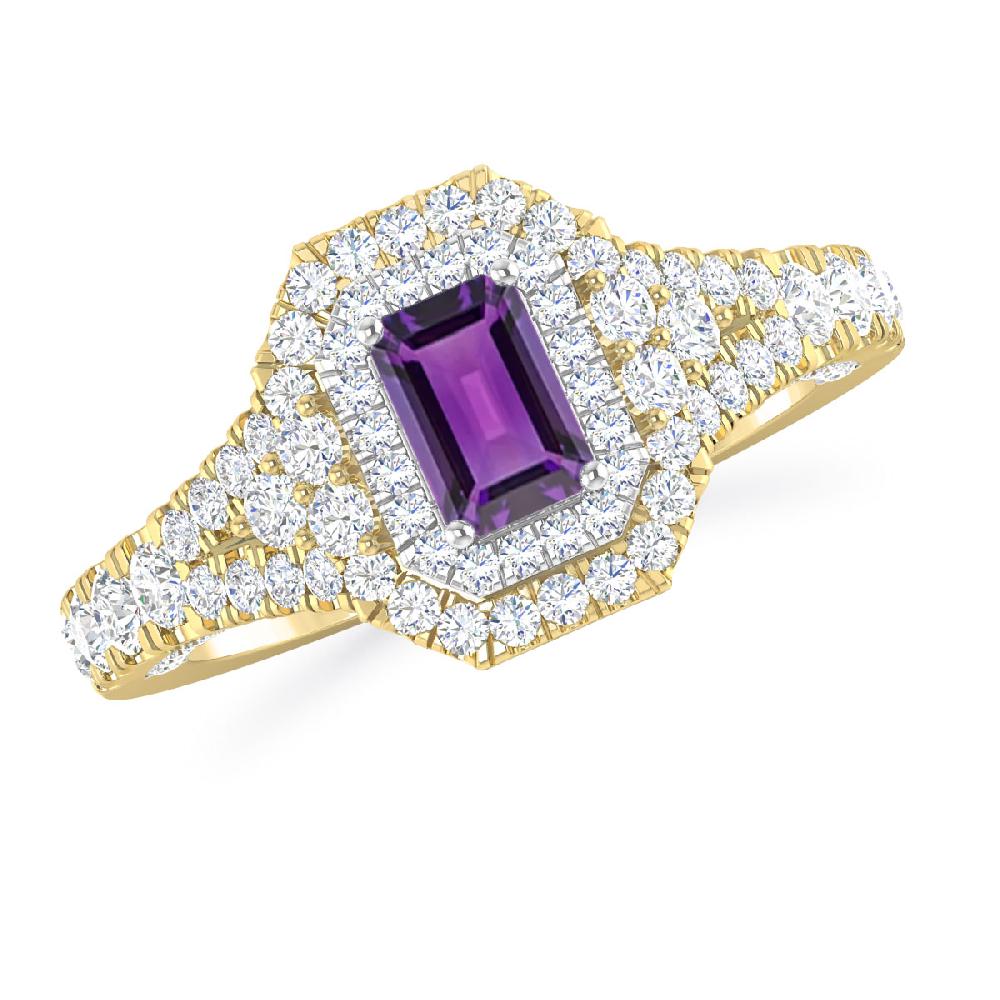 Yellow Gold - Amethyst