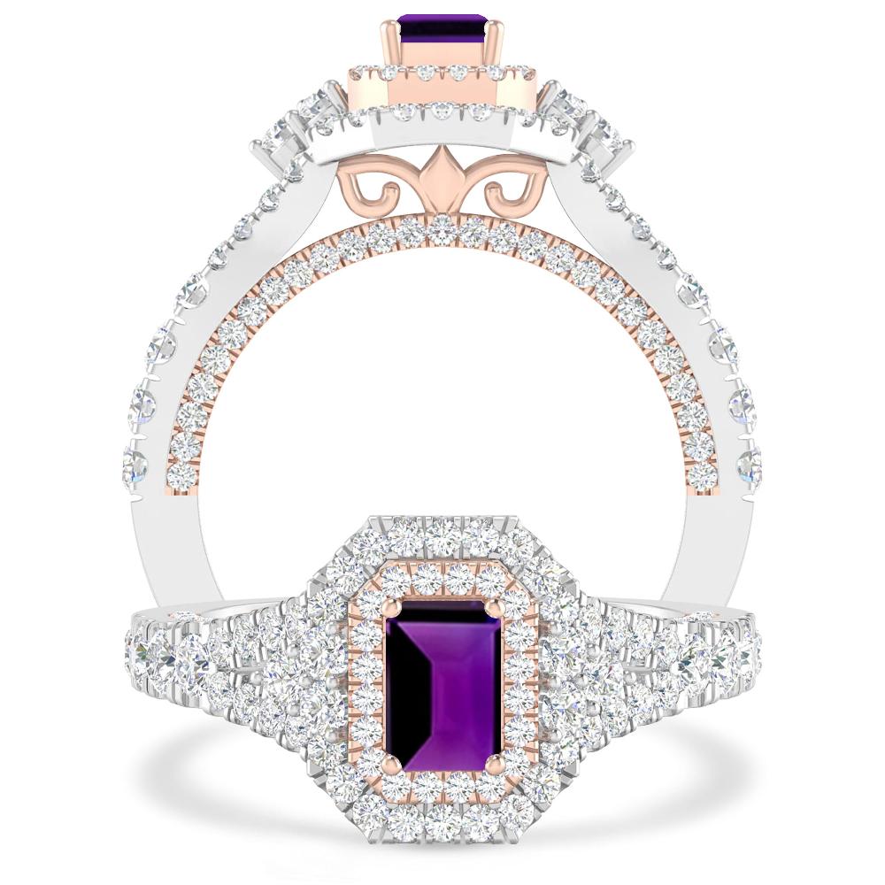 White Gold - Amethyst