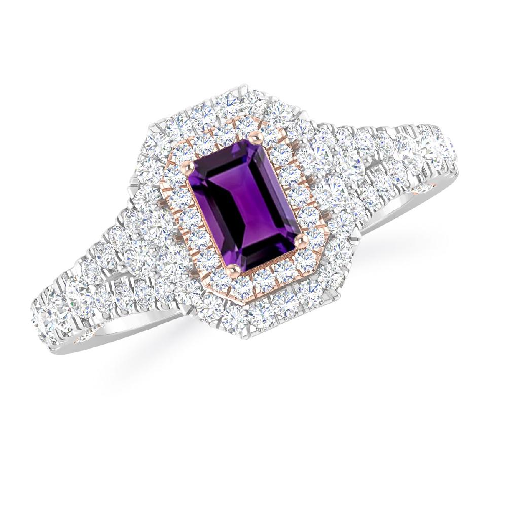 White Gold - Amethyst