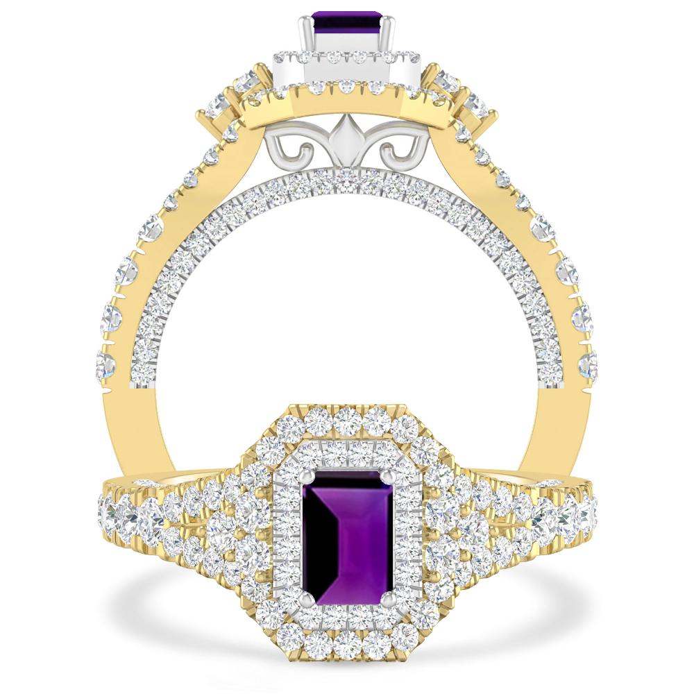 Yellow Gold - Amethyst