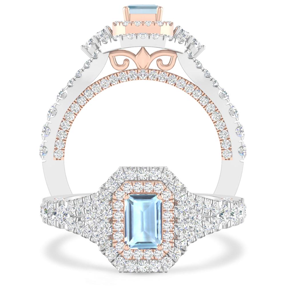 White Gold - Aquamarine
