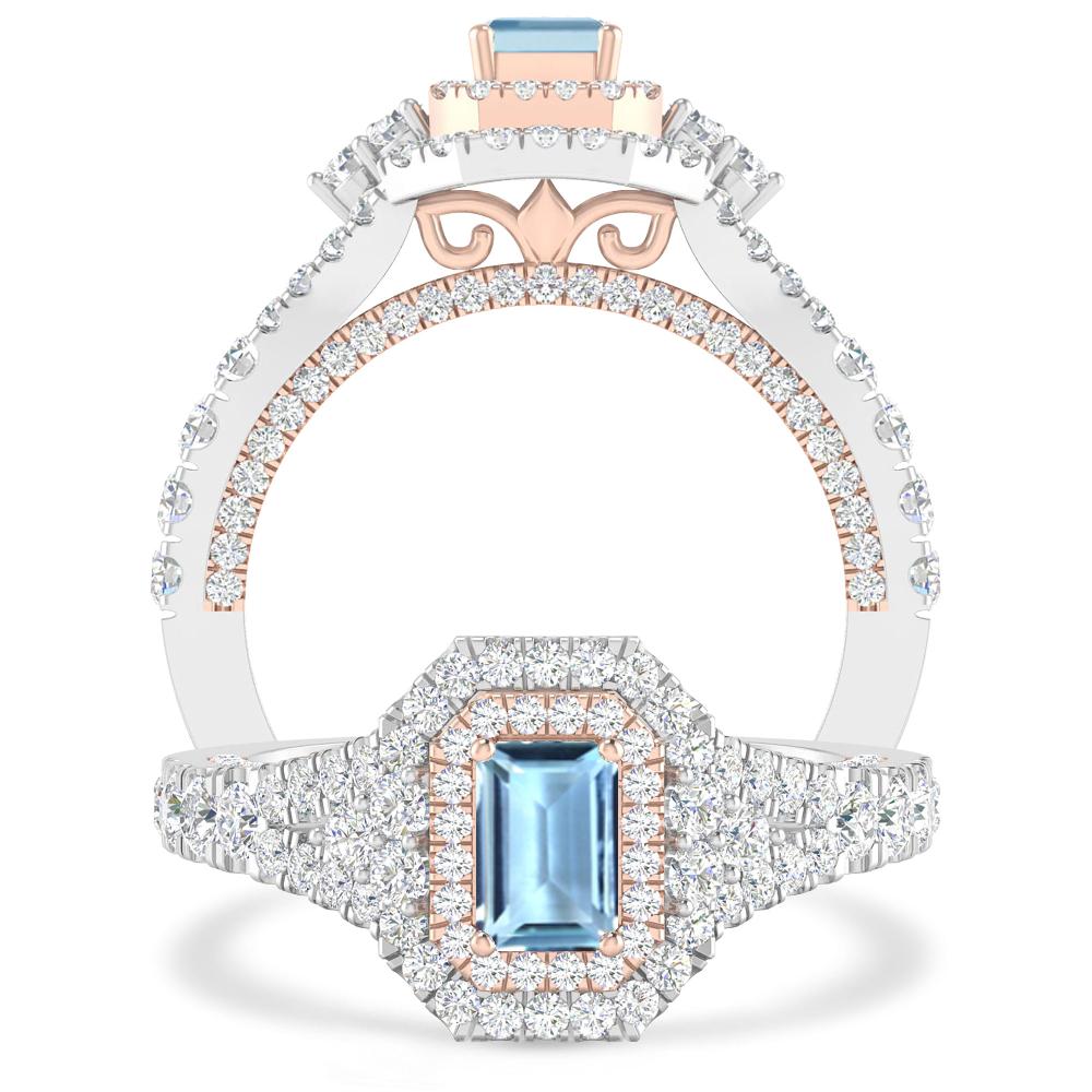 White Gold - Aquamarine