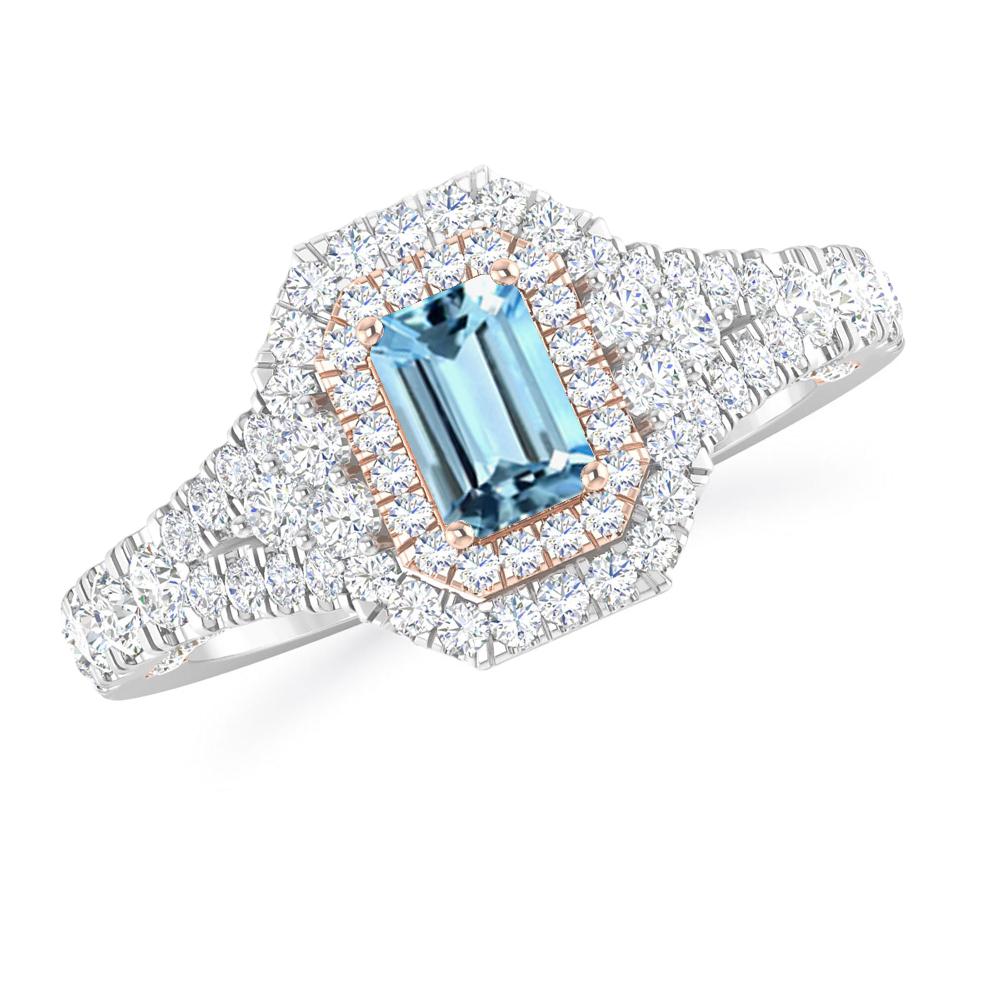 White Gold - Aquamarine